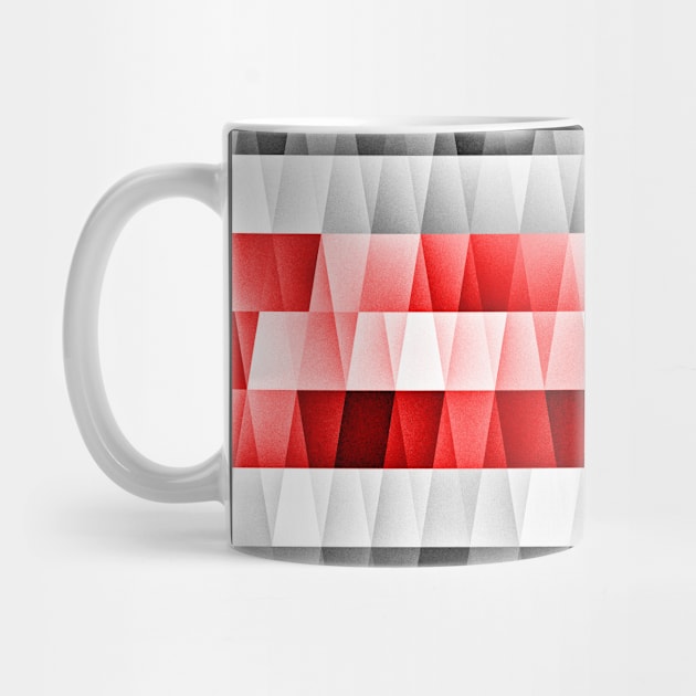 Red stripe geometric by mailboxdisco